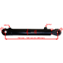 SIŁOWNIK HYDRAULICZNY CYLINDER SKOK 400 MOCNY